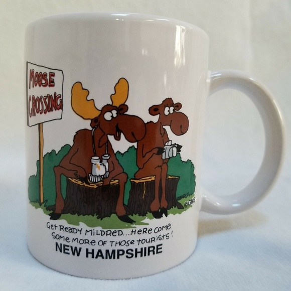 New Hampshire Moose Souvenir Coffee Mug Tea Cup - Picture 7 of 7